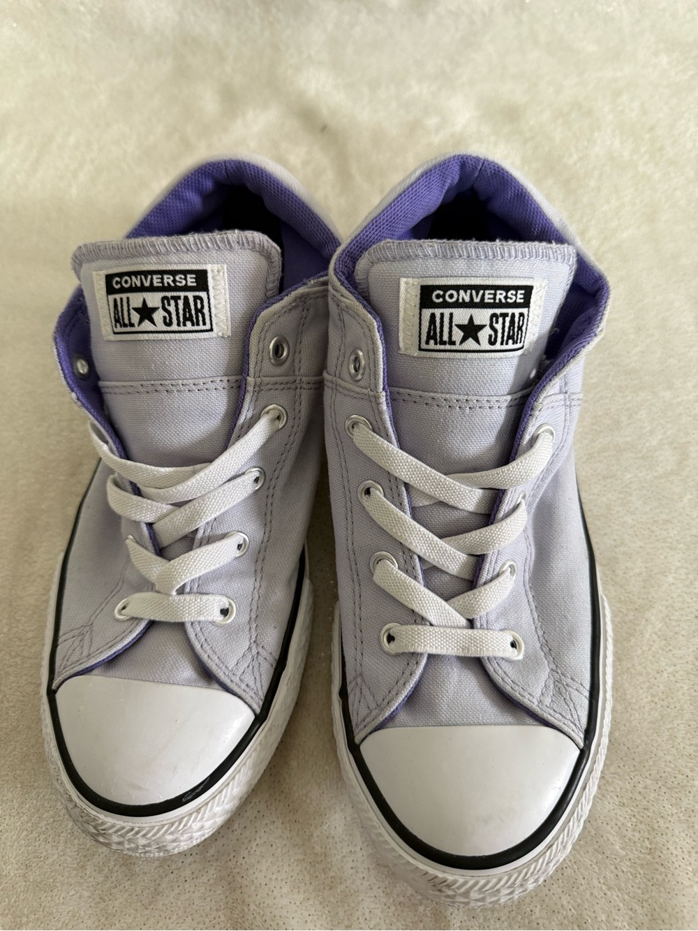 Converse Kids Lavender Low Top Sneakers